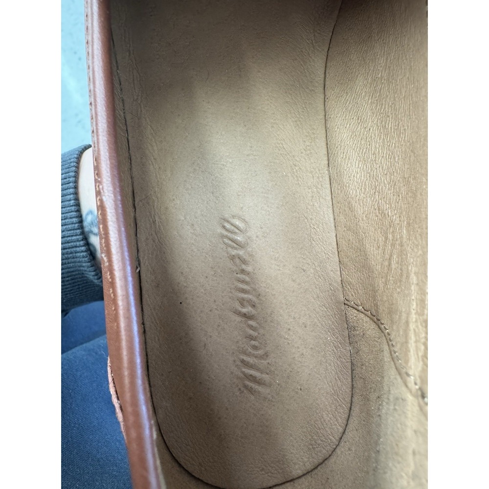 Madewell Vernon Penny Loafers Dried Maple Leather Women's Size 9 Preppy - Picture 3 of 8